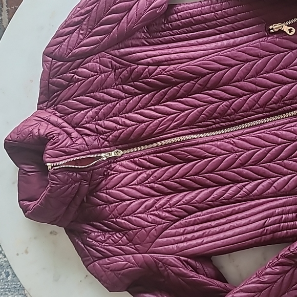 Kate Spade Plum Quilted Jacket - Picture 2 of 11